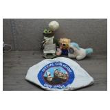 Vtg Our Gang Member Hat & Plush Toy Lot
