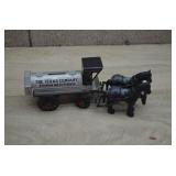 1991 ERTL Texaco Horse & Tanker die-cast Coin Bank