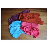 Vtg Vibrant Retro Shirts-Pink Plaid,Red-Orange etc