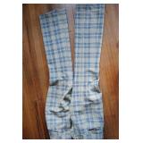 Vintage 70s Men's Plaid Flare Leg Pants