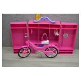 Vtg 1983 Mattel Barbie Motor Bike w/Fashion Closet