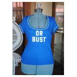 Vtg San Fran Tea Party Cali or Bust Cotton Tee