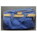 Vtg Private Jet Expeditions Blue Duffle Bag