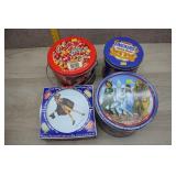 Vtg Large Lot of Holiday Tins-Brach's, Bunte etc.