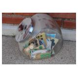 Vtg-Style 'Penny' Candy Jar Filled w/Buttons