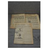1940s El Dorado Times Nazi Headlines Newspapers