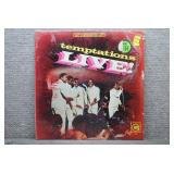 The Temptations Live! Album Cover Vinyl Record