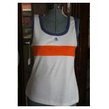 Vtg Ruth Robbins Orange Stripe RR Tank