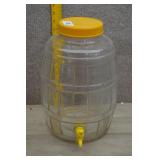 Vintage Glass Barrel Shaped Drink Dispenser