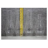 Clear Glass Chimneys for Oil or Kerosene Lamp