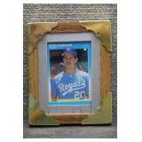 Framed 1987 Scott Bankhead Fleer Baseball Card