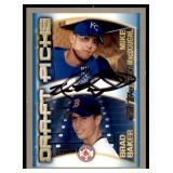 2000 Topps Mike MacDougal/Brad Baker #455 SIGNED