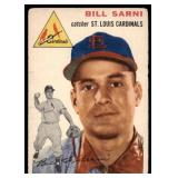 1954 Topps #194 baseball card Bill Sarni