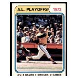 1974 Topps Reggie Jackson HOF AL Playoffs #470