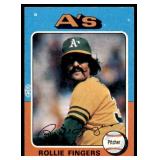 1975 Topps #21 Rollie Fingers Oakland Athletics