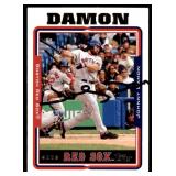 2005 Topps #5 Johnny Damon SIGNED