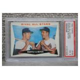 1960 Topps #160 Rival All Stars Mantle Boyer PSA 5