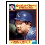 1986 Topps Quaker Granola #23 George Brett