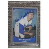 1990 Pacific Baseball Legends Don Drysdale SIGNED