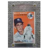 1957 Topps Billy Martin #13 Baseball Card w/Sig.