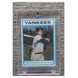 1987 Bowery Bank Joe DiMaggio SIGNED