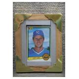 Framed 1983 Donruss Larry Gura Baseball Card