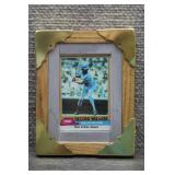 Framed 1981 Topps Willie Wilson Baseball Card