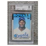 1986 Topps Traded Bo Jackson #50T RC Beckett 8