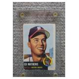 1953 Topps #37 Eddie Mathews Baseball Card