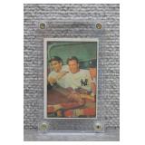 1953 Bowman Color #44 Bauer Berra Mantle
