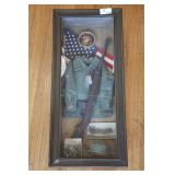 Vtg U.S. Marine Corps Shadow Box Display