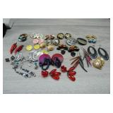 Assortment Of Earrings, Pierced and Clip-on