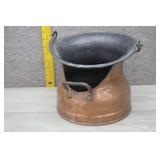 Copper Helmet Coal Scuttle/Hod