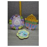 Lot of Hand-Painted Ceramic Easter Decor Pieces