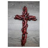 Vtg Southwestern Style Cruz de Chile Wall Cross