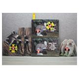 Vtg Die-Cut on Plywood Velcro Target Game