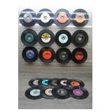 Collection of Vtg 7-inch 45 RPM Vinyl Records