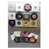 Collection of Vtg 7-inch 45 RPM Vinyl Records