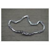 Sterling Silver Amethyst, Cubic Zirconia Bracelet