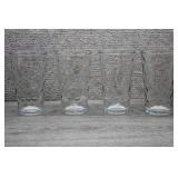 Vintage Anchor Hocking Clear Diamond Tumblers
