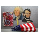 Lot of Holiday Decor, Banner, Die-Cuts, and Clings