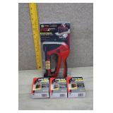 GB Cable Boss Staple Gun,NIP w/3 Boxes of Staples