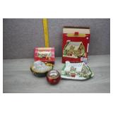 NIB Christmas Dip Bowl &Candy Dish,Tealight Holder