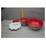 Christmas Serving Platter and Bowls