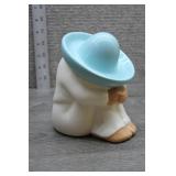 Vtg Homco Glazed Ceramic 'Sleeping Pedro' Figurine