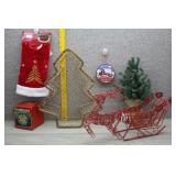 Christmas Decor: Tree Skirt, Baskets, Ornaments
