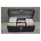 15 8-Track Tapes in Case