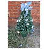 Small Pre-Lit Artificial Tabletop Christmas Tree