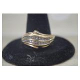 10K Yellow Gold Men's Diamond Ring