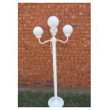 Electric 4 Plastic Globe White Street Lamp